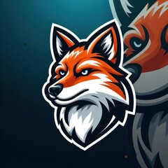 Obraz premium Red Fox Head Mascot Design vector