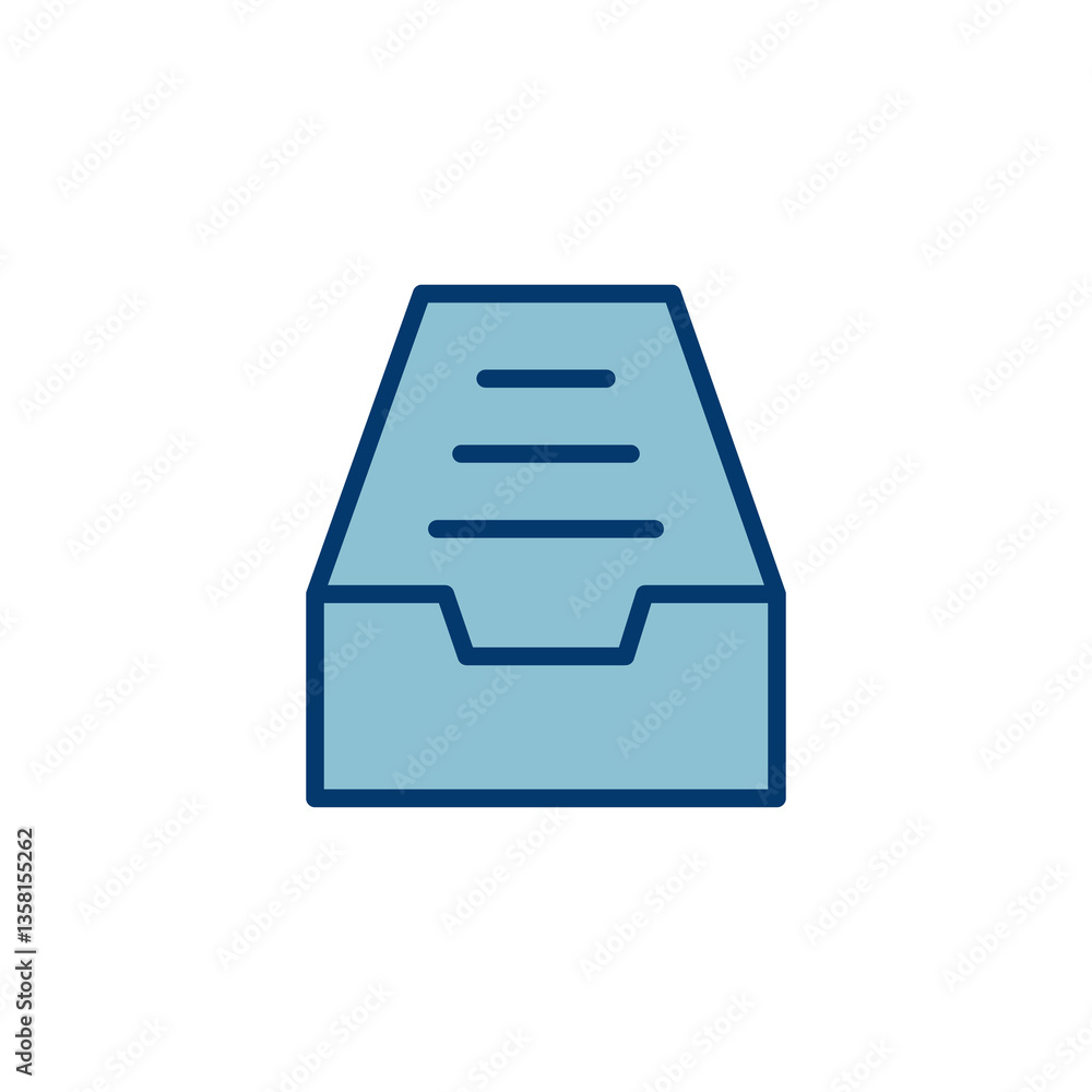 Poster archive folders icon vector isolated on white background. binders vector icon. archive storage icon.