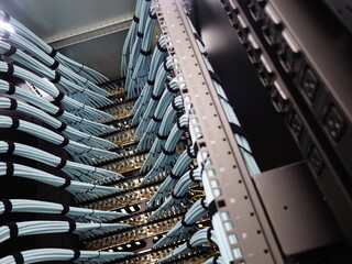 Intricate Network Cables in a Modern Data Center Environment
