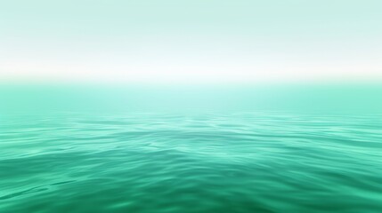 Fototapeta premium Serene Turquoise Ocean Surface: Calm Sea, Light Reflection, Relaxing Vibe