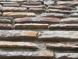 Textured Stone Wall with Natural Color Variation