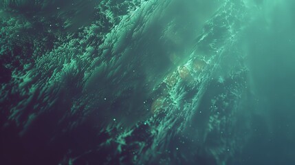 Obraz premium Abstract Emerald Green Nebula Texture Background, Modern Gradient Wallpaper, Fantasy Galaxy Art