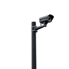 Surveillance camera on transparent background