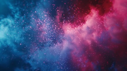 Obraz premium Colorful Galaxy Abstract Background. Nebula Universe With Stars And Clouds. Cosmic Space, Modern Wallpaper, Digital Art