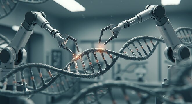 3d render of a dna molecule - Powered by Adobe
