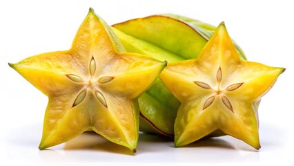 Fototapeta premium carambola isolated on white background