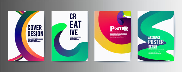 abstract poster design, Abstract Geometric Linear background design collection. Bauhaus modern design, printable posters, banners, template concept design