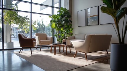 Modern Office Waiting Room Interior Design