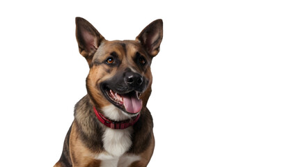 Obraz premium Brown Dog isolated on white background, design elements, png