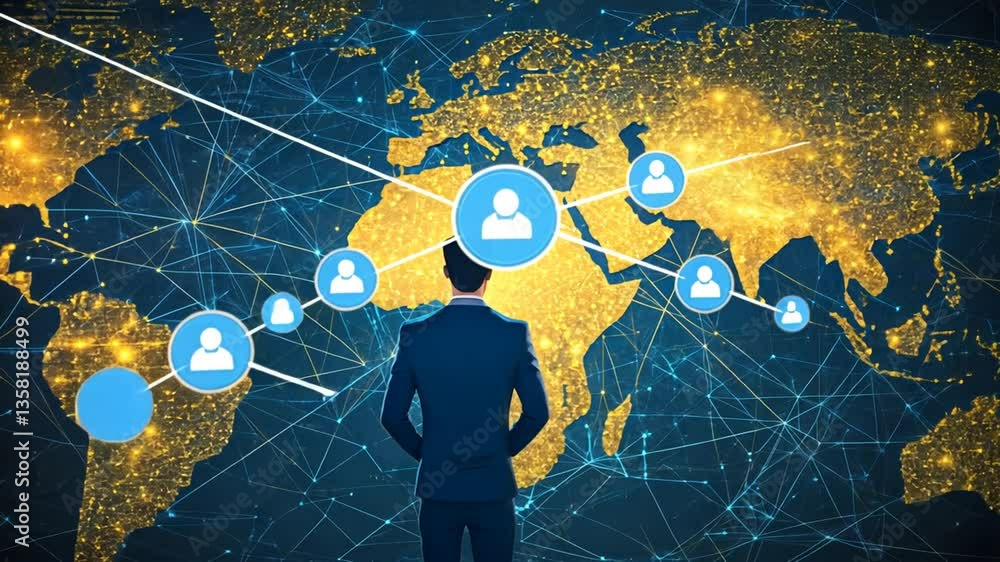 Poster engaging presentation templates for global communication strategies generative ai