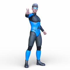 サイバーマン　3DCGレンダリング