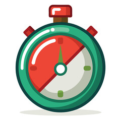 3D Alarm Clock Icon with Stopwatch and Timer Illustration