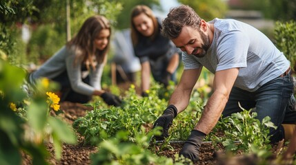 Passionate Volunteers Planting Seeds and Cultivating Hope in Their Garden