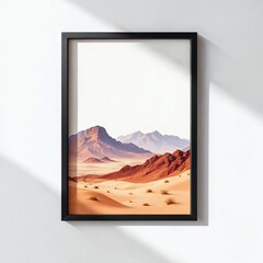 Framed Mountain Art 3D Mockup