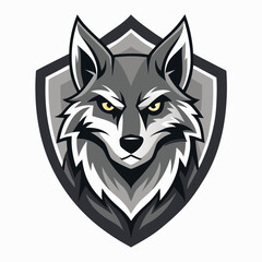 wolf head vector