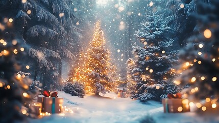 Christmas houses twinkling with festive spirit winter glow and joy picture