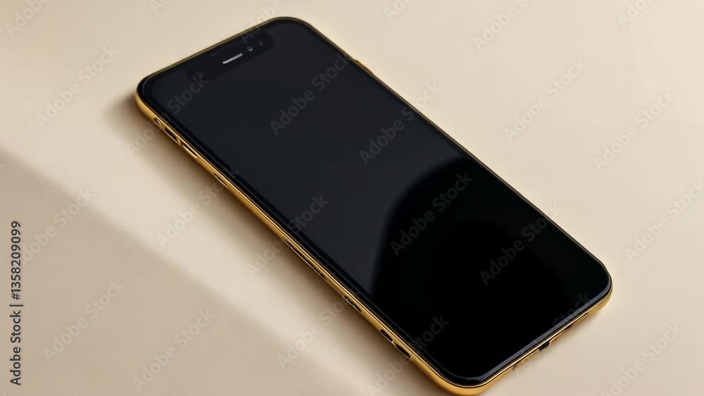 Aufkleber blank screen smartphone on a clean white background for design use generative ai
