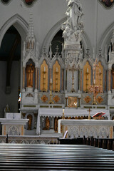 catholic cathedral inside and beautiful background