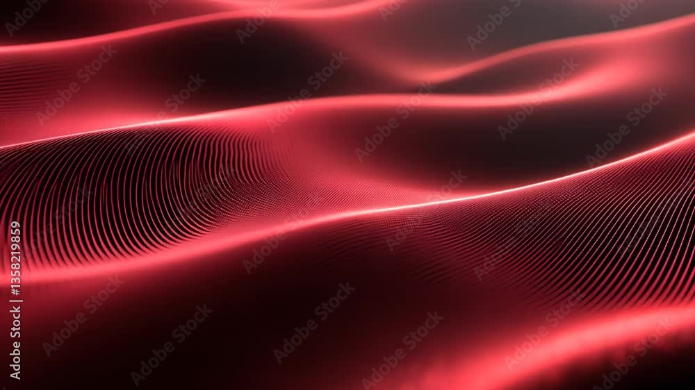 Poster digital wave background for technology presentations and designs generative ai