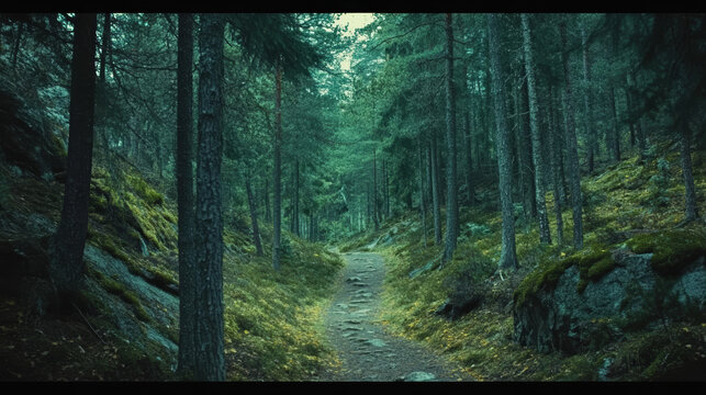 Forest Trails and Pathways Hidden Paths: Walking through a forest can feel like stepping into another world, especially when following winding trails surrounded by trees. 