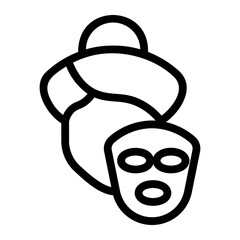 mask Line Icon