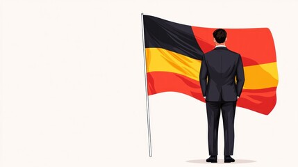 International costumes showcase a man in traditional german attire at cultural festival vibrant environment