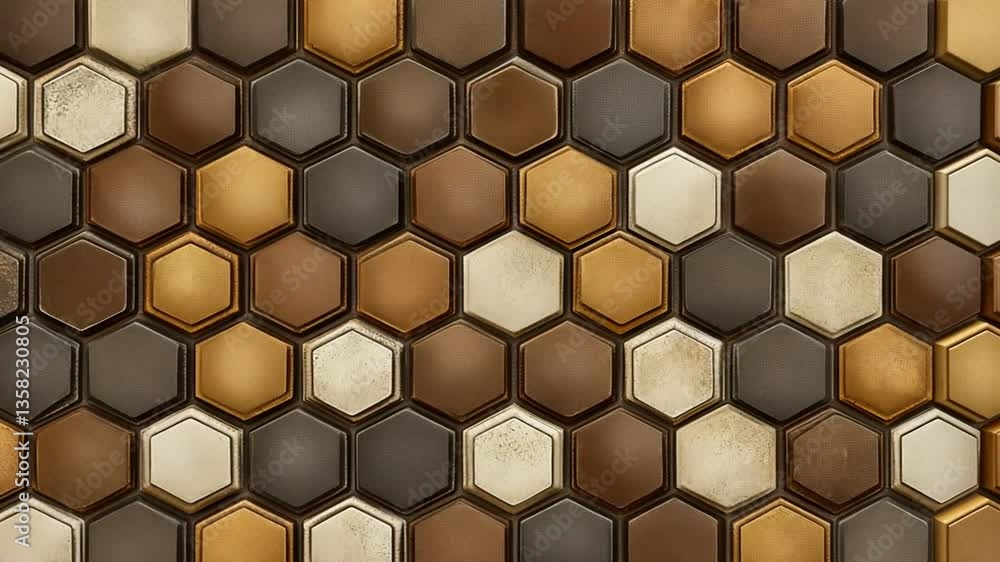Aufkleber hexagon pattern vector banner design on a white background generative ai