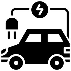 Electric Vehicle Icon