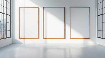 Minimalist Design Aesthetic Appeal: An empty painting or frame can create a clean and minimalist look. 