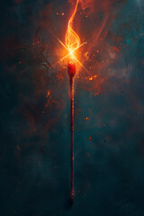 Naklejka premium fairy tale design, a logo with a magic wand
