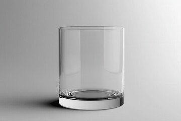 Empty Glass with Studio Shot, Crystal Clear, and Beverage Mockup.