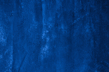 Old wall pattern texture cement blue dark abstract  blue color design are light with black gradient background.