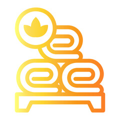 blanket Line Gradient Icon
