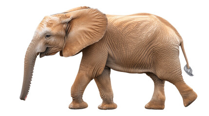 Obraz premium Majestic Elephant Walking Gracefully in the Wild, Displaying Beautiful Textures and Features