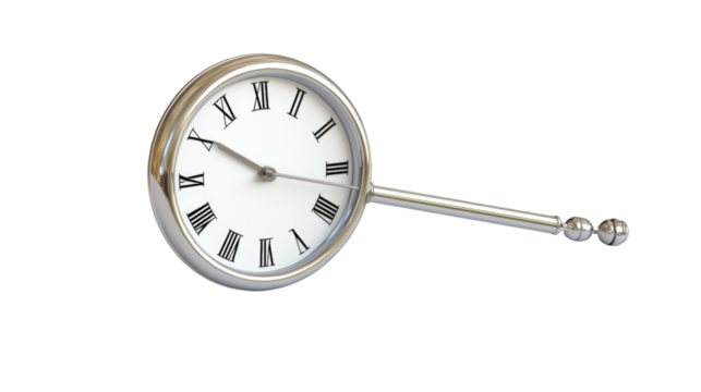 Unique Wall Clock Design Featuring Classic Roman Numerals and Elegant Silver Finish