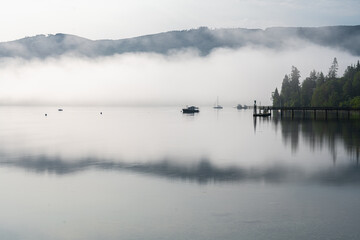 Sequim Bay Early Morning in Fall, WA © Hanjo Hellmann