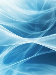 Naklejka premium A dynamic blue abstract design with flowing lines and curves