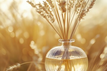 Fototapeta premium Golden Hour Wheat Field Reed Diffuser Aroma.