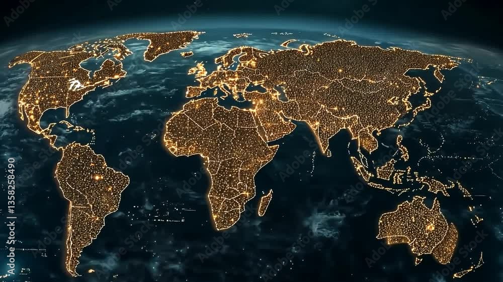 Poster global connectivity through social networks in the modern world generative ai