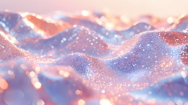 macro densely packed silver glitter