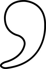 Music notes Musical key signs icon in line style. isolated on transparent background.