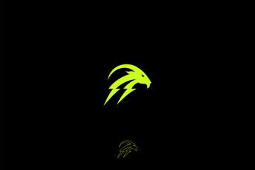 Lightning Goat Logo. Designed with sharp, electrifying lines, this logo combines the fierce silhouette of a goat with dynamic lightning bolts, symbolizing strength, energy, and determination. © idris