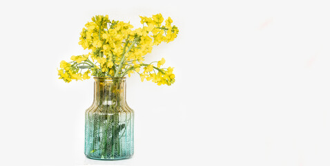 yellow flowers in vase