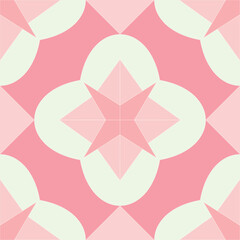 Geometric Cement Tile Vector Seamless Pattern Digital Paper – Vintage Mosaic Inspired Tiling Design for Backgrounds, Textiles, Scrapbooking, and Interior Decor