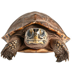 Big Turtle Isolated on Transparent Background
