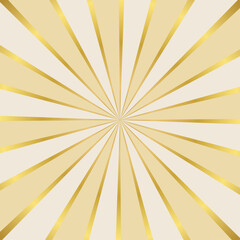 シンプルなサンバーストの背景、正方形サイズ