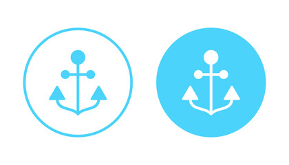 Anchor icon vector. Anchor sign and symbol. Anchor marine icon.