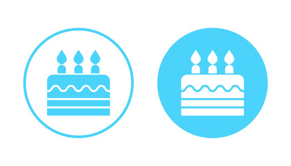 Cake icon vector. Cake sign and symbol. Birthday cake icon