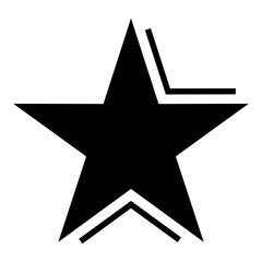 Creative star icon with trendy variation