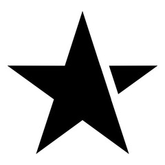 Creative star icon with trendy variation